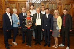 Verleihung des Ehrenringes der Stadt Ried an Hrn. KommR Franz Dim